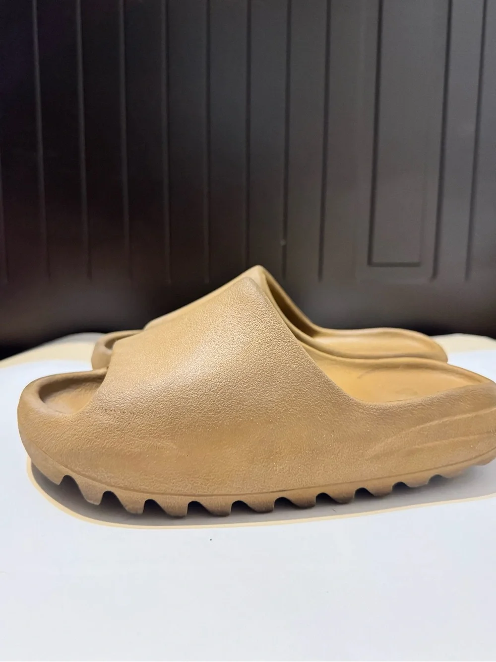 Yeezy Foam Slide Sandals in Tan